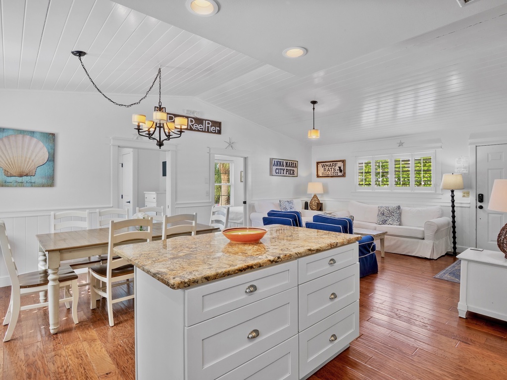 Open kitchen island