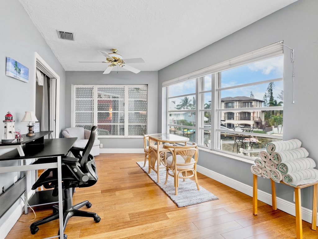 Office Desk, Breakfast Table with Waterfront Views