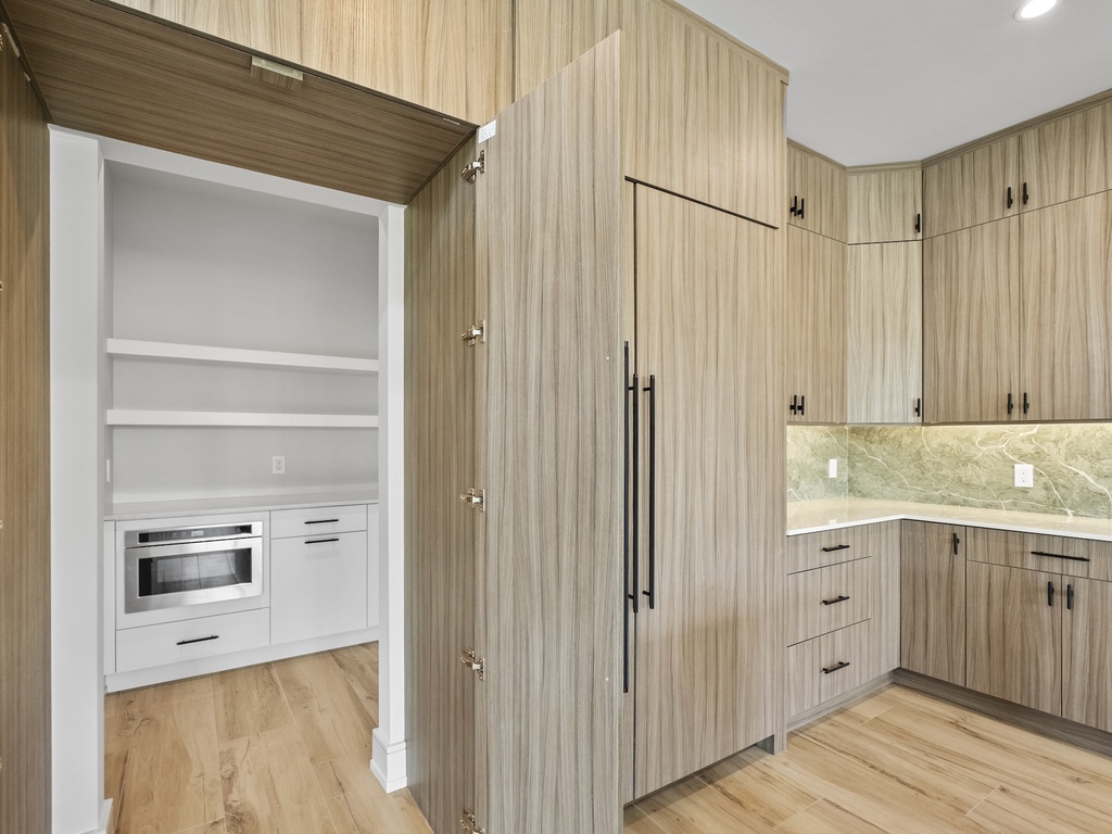 Kitchen with storage