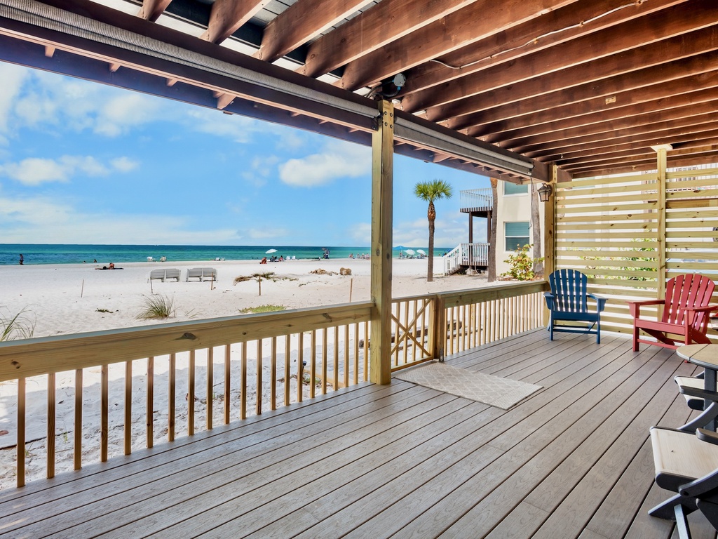 Beachfront Deck with Gulf Views