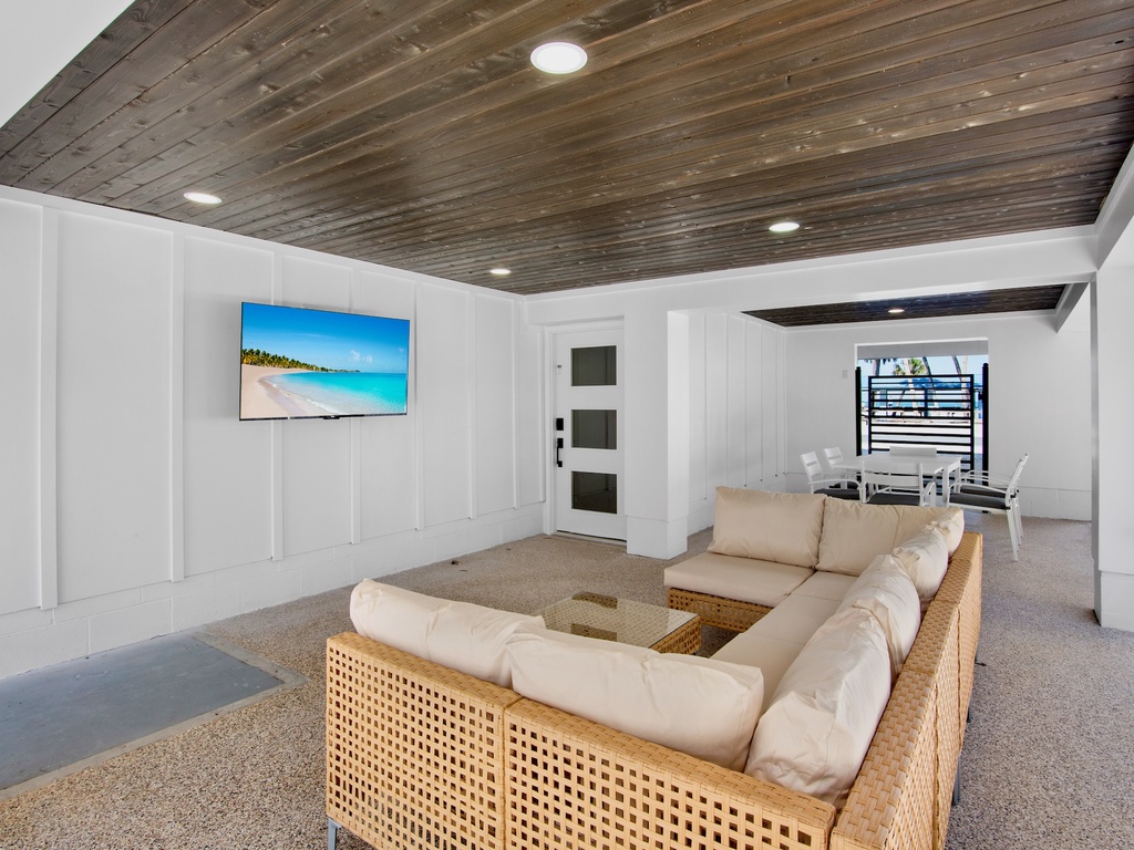 Poolside Living Area