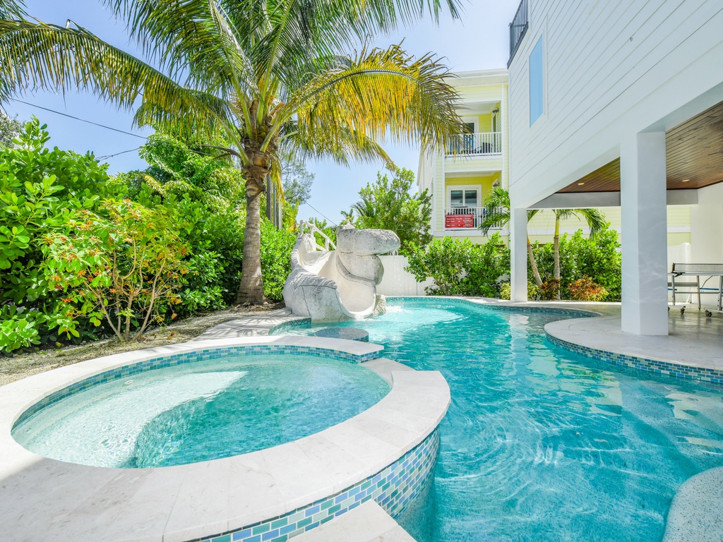 Pool Area With Sunlight