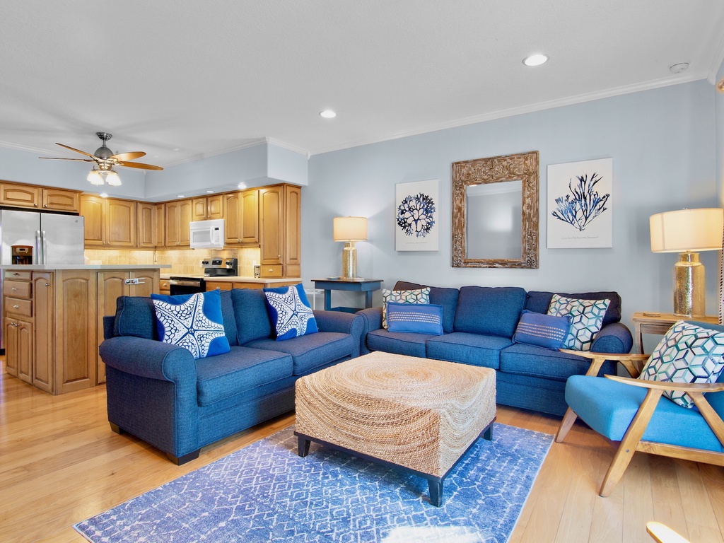Comfortable lounge area for relaxing