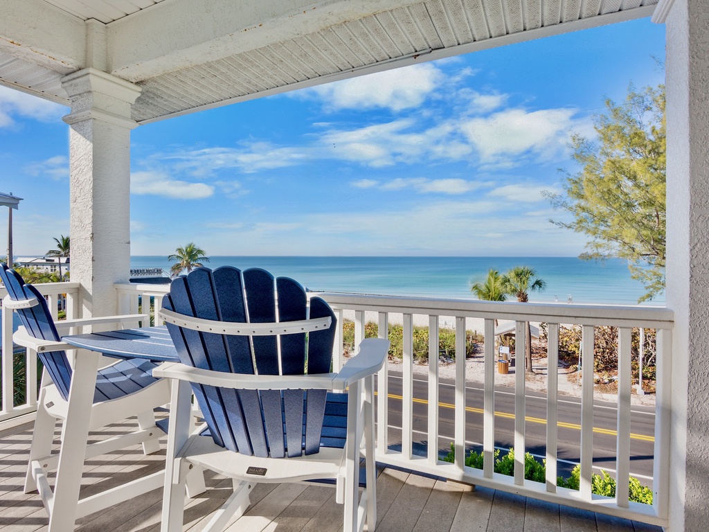 Adirondack chairs and stunning ocean views