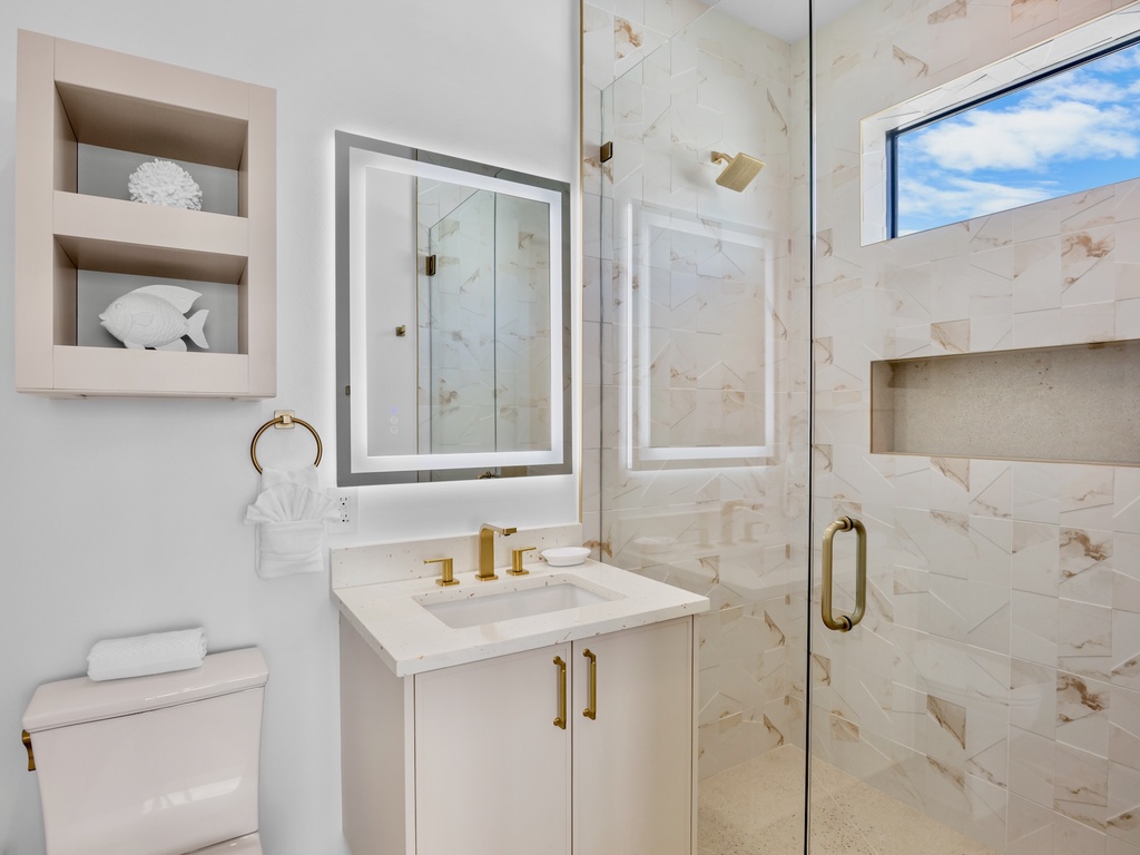 Second bathroom with walk-in shower