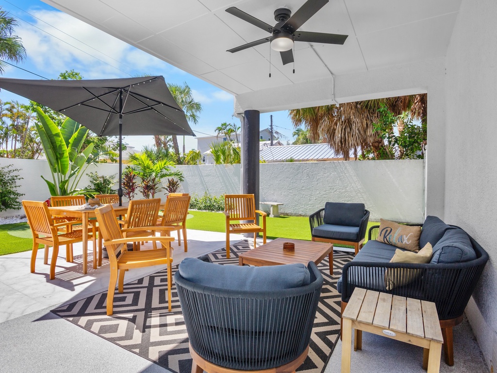 Outdoor seating for gatherings