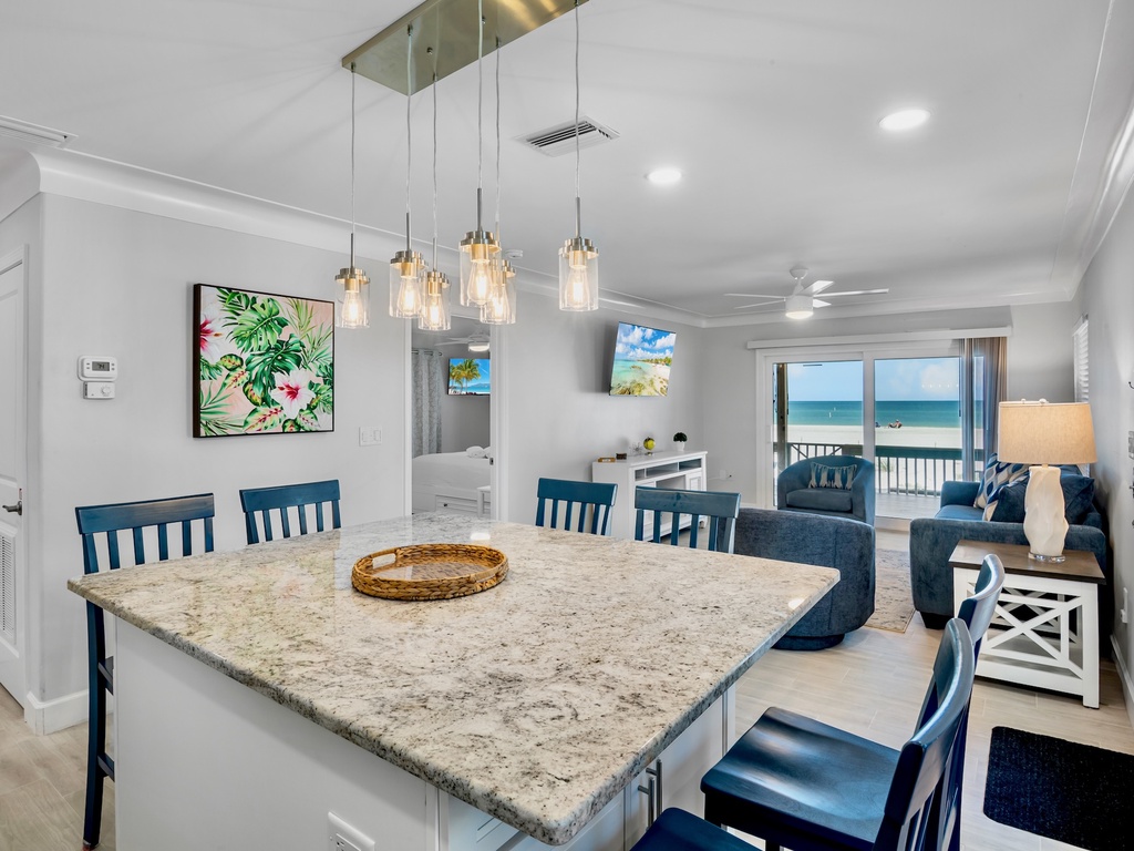 Open Living and Kitchen Area