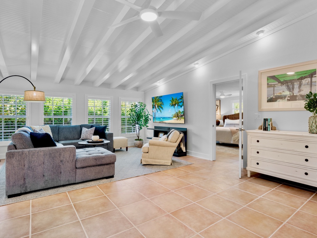 Cozy living room with plush seating