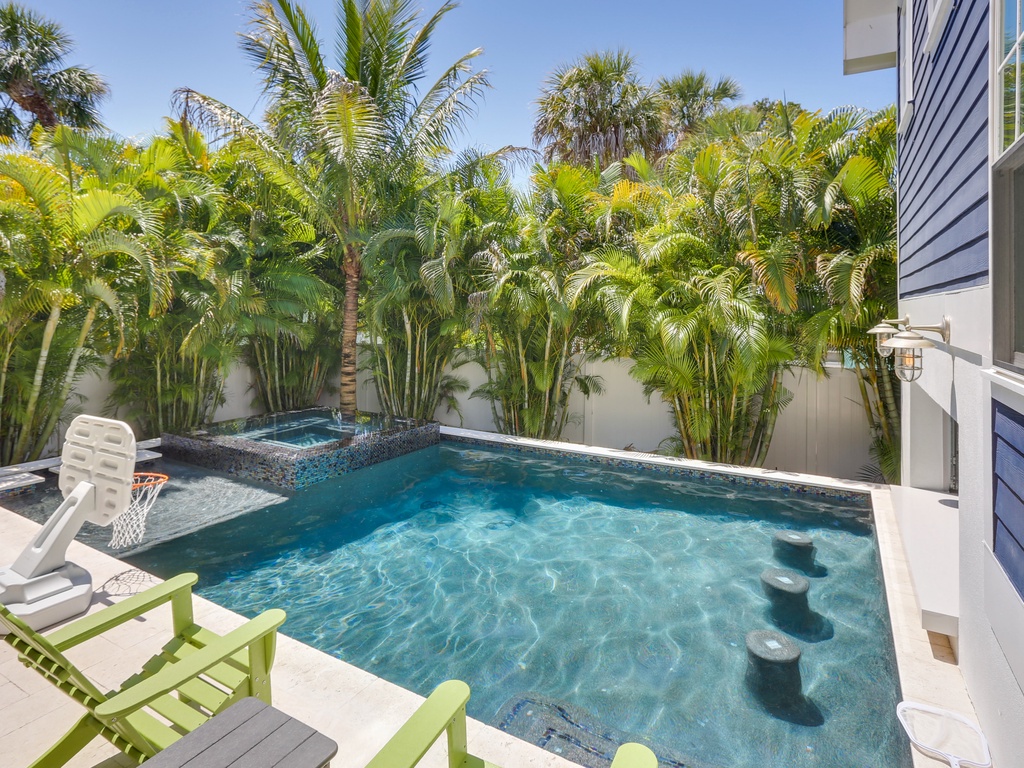Pool View with Swim-Up Bar
