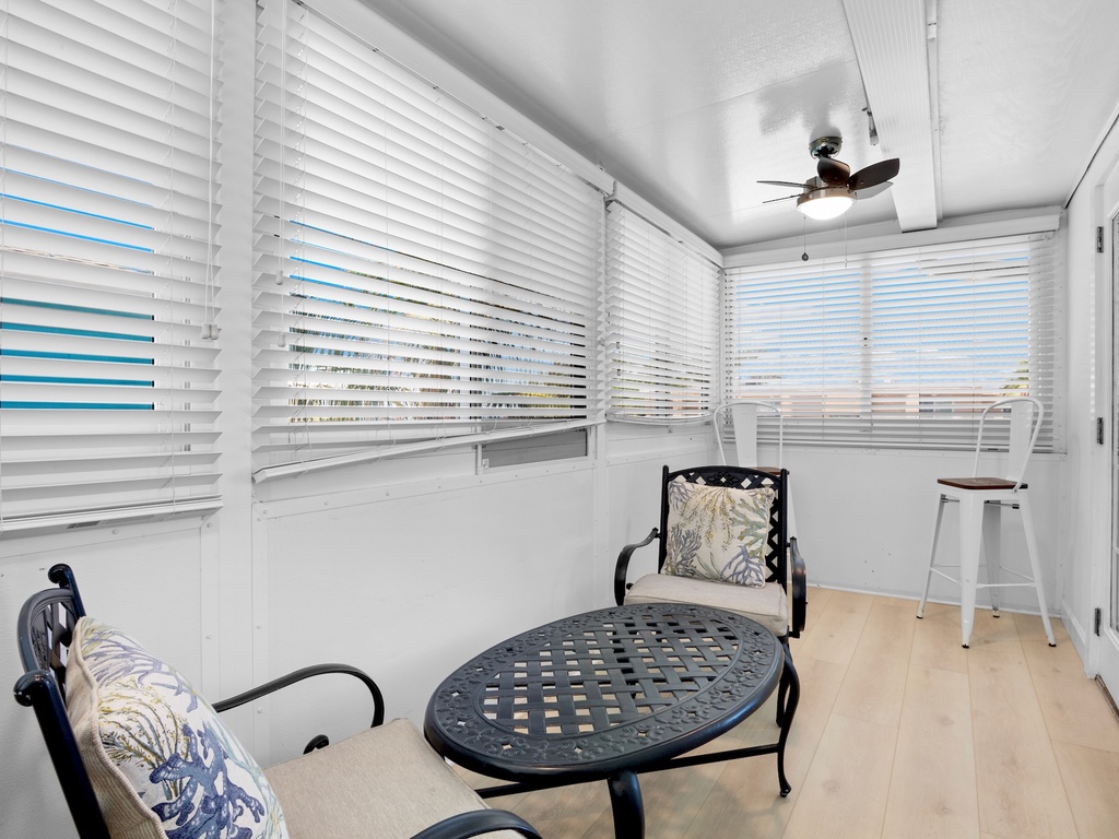 Inviting indoor space for socializing