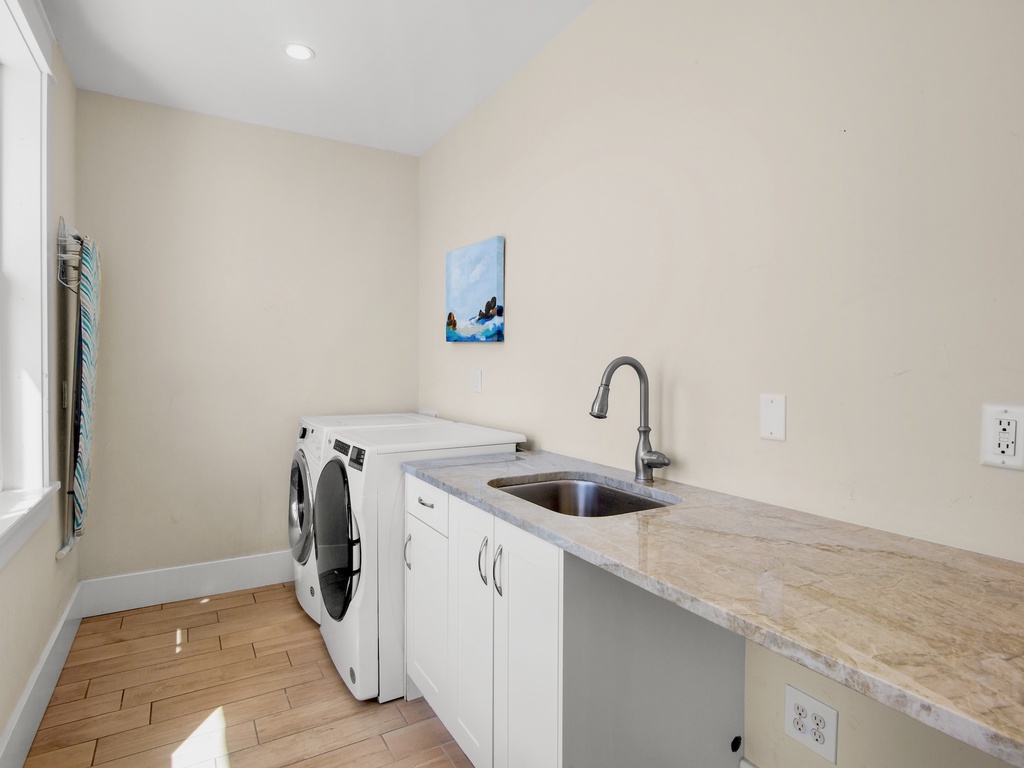 Laundry area with washer and dryer