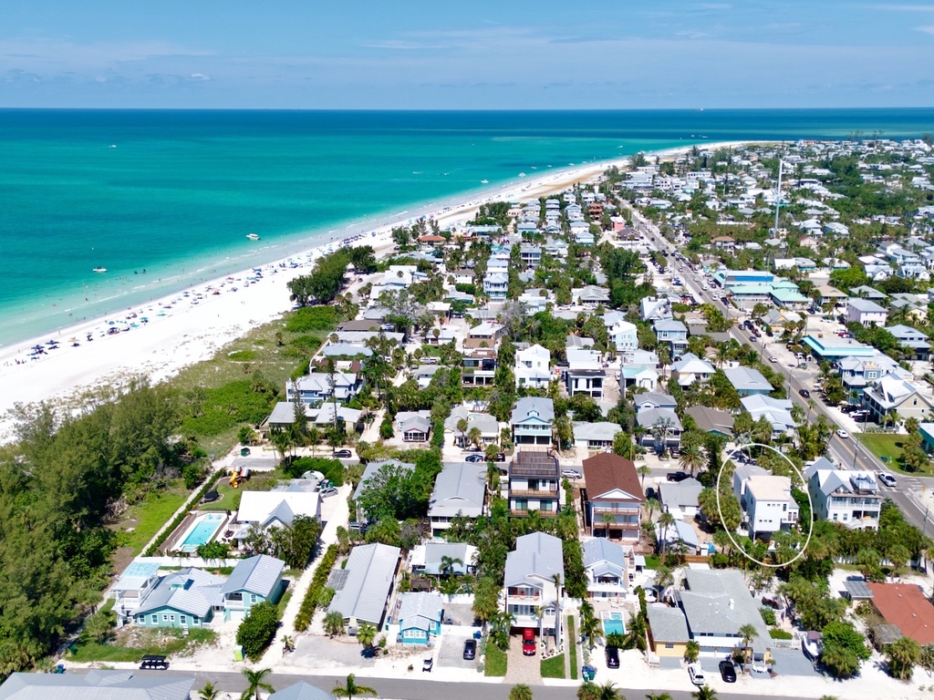 Stunning aerial view of the property