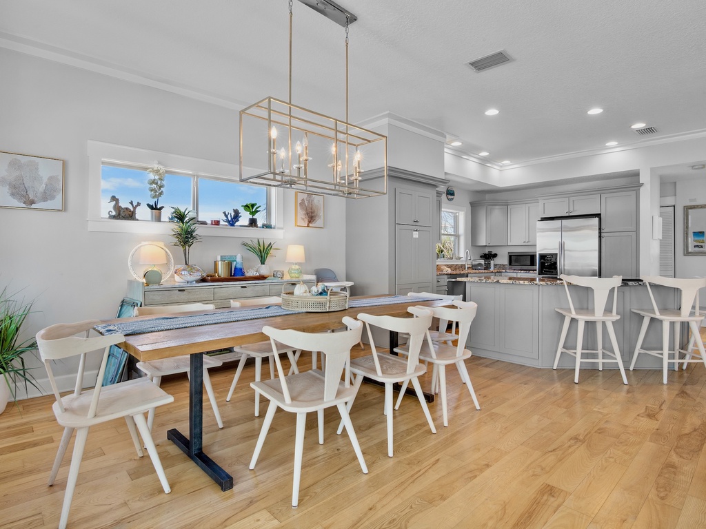 Dining table for shared meals