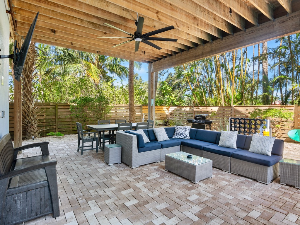 Poolside Living Area