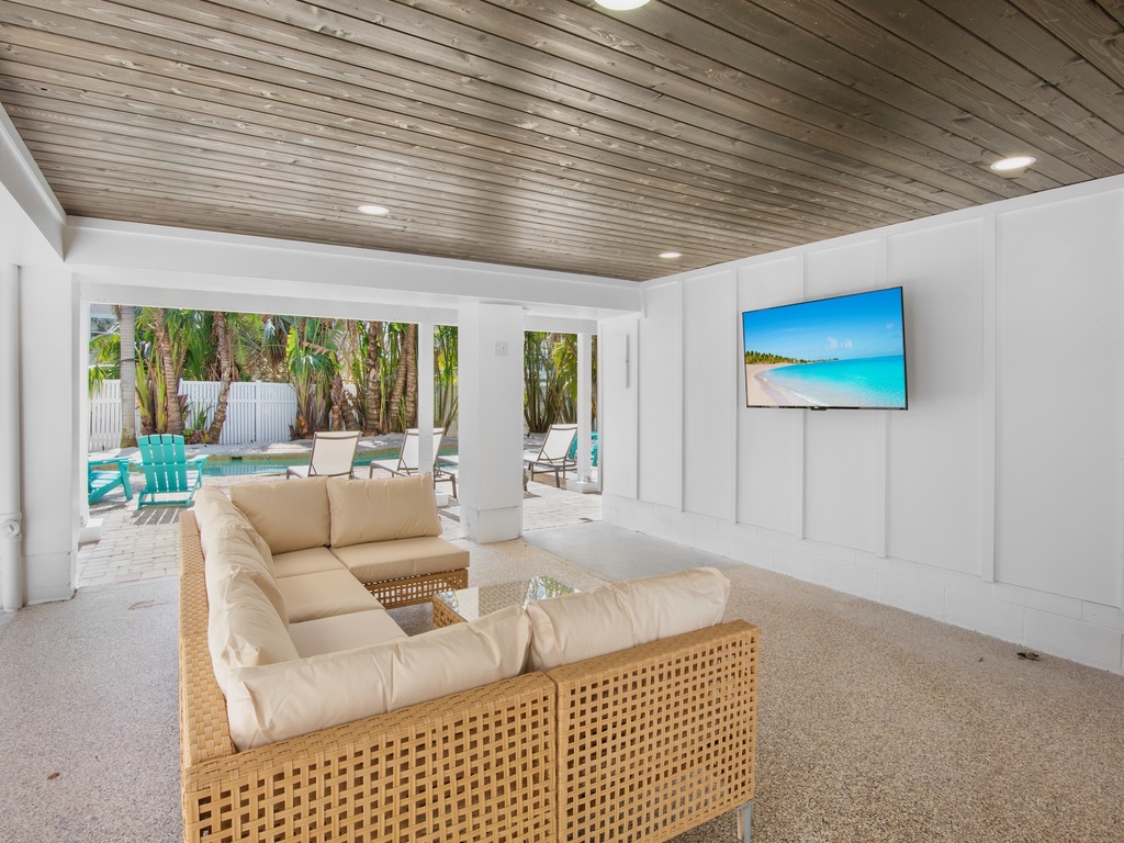 Poolside Living Area