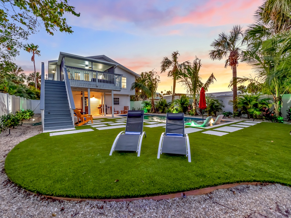 Sun Loungers Beside the Pool