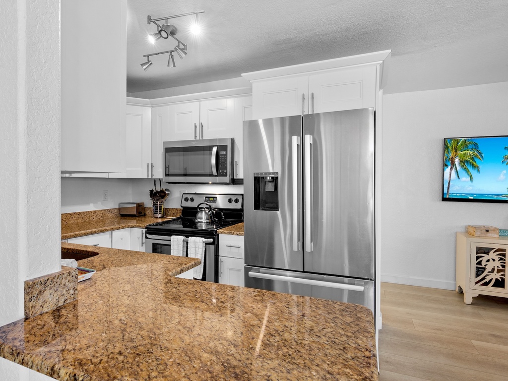 Modern kitchen with all appliances