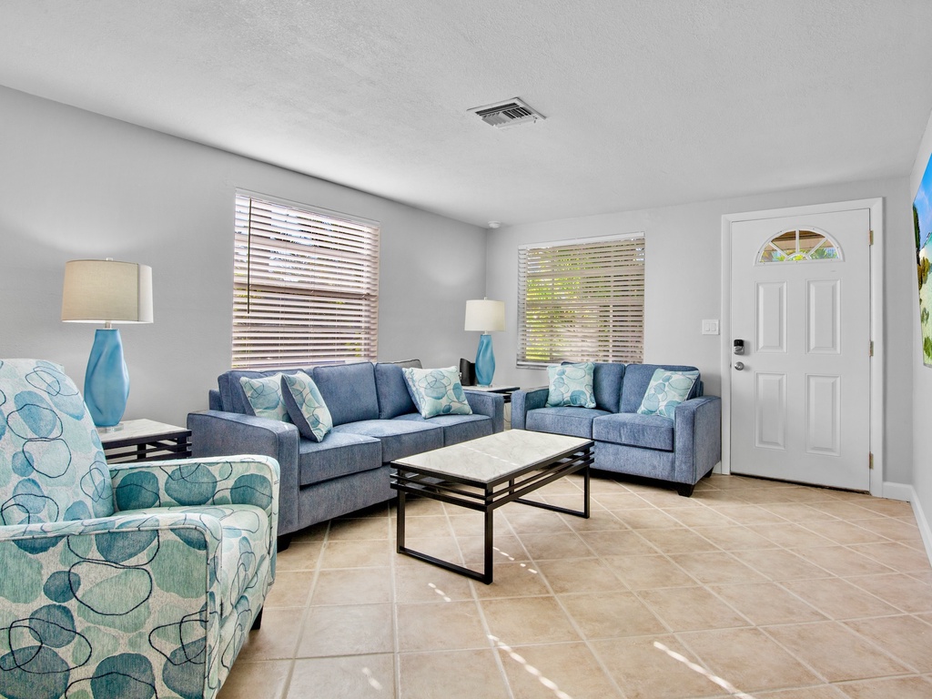 Cozy living room with plush seating