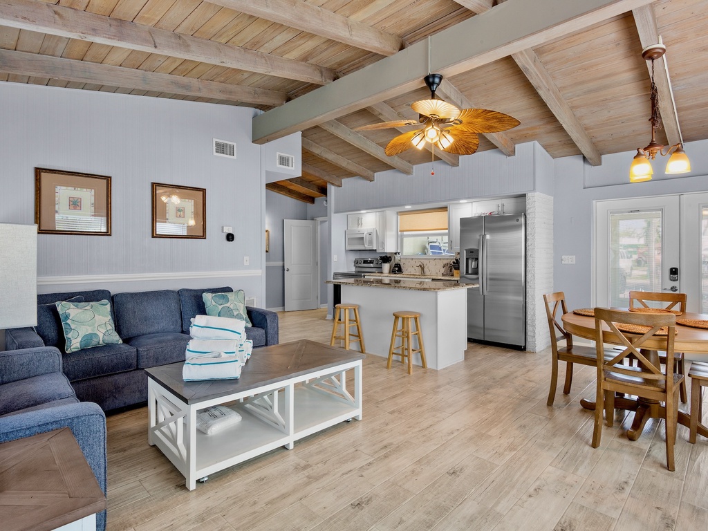 Open living room for family time