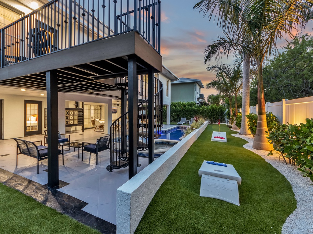 Garden Pool With Chairs