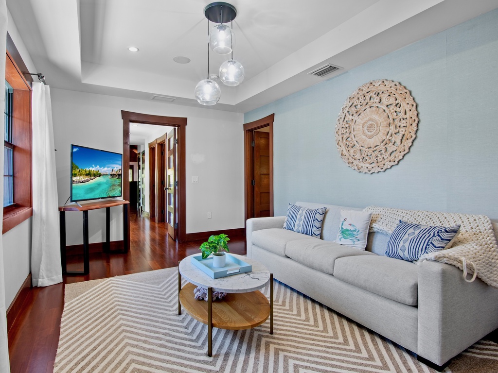 Common area with queen sleeper sofa