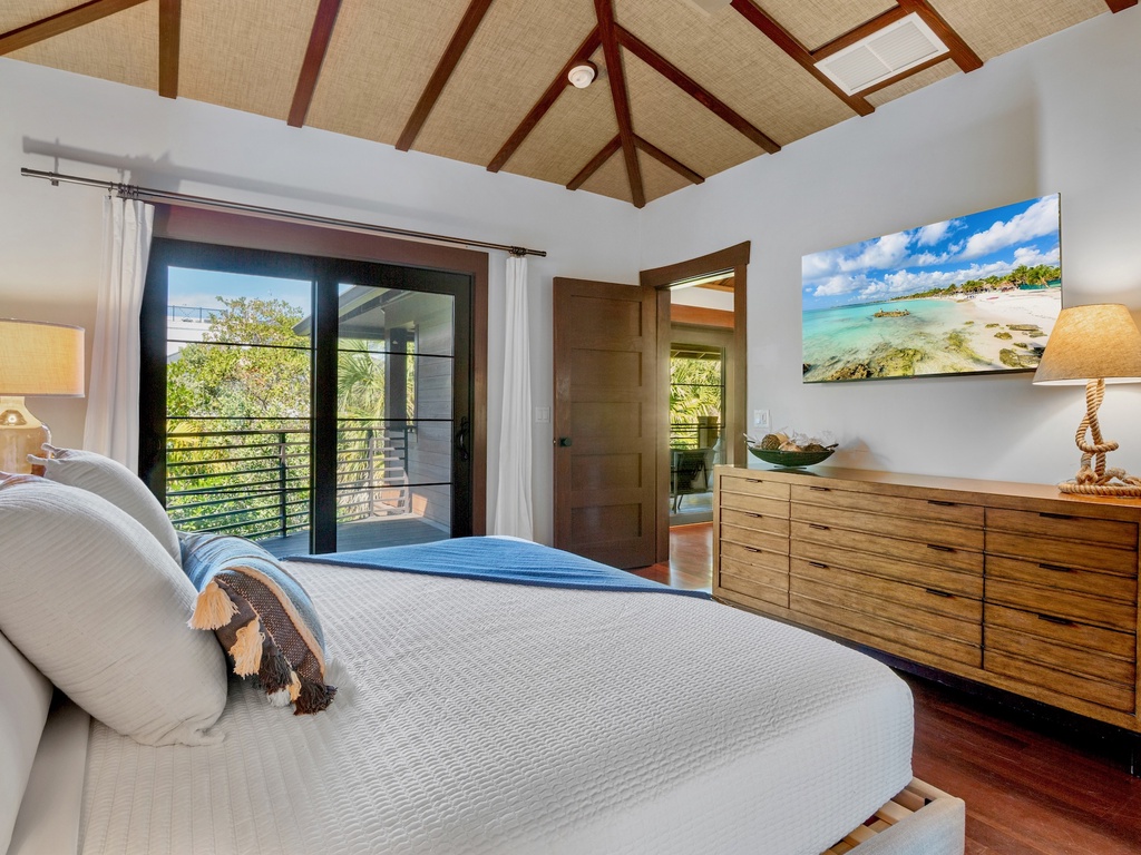 Primary Bedroom, King bed and private balcony