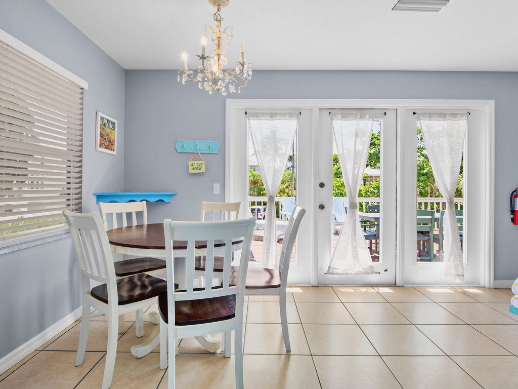 Comfortable dining space