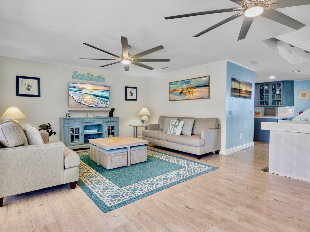 Living space with comfortable seating