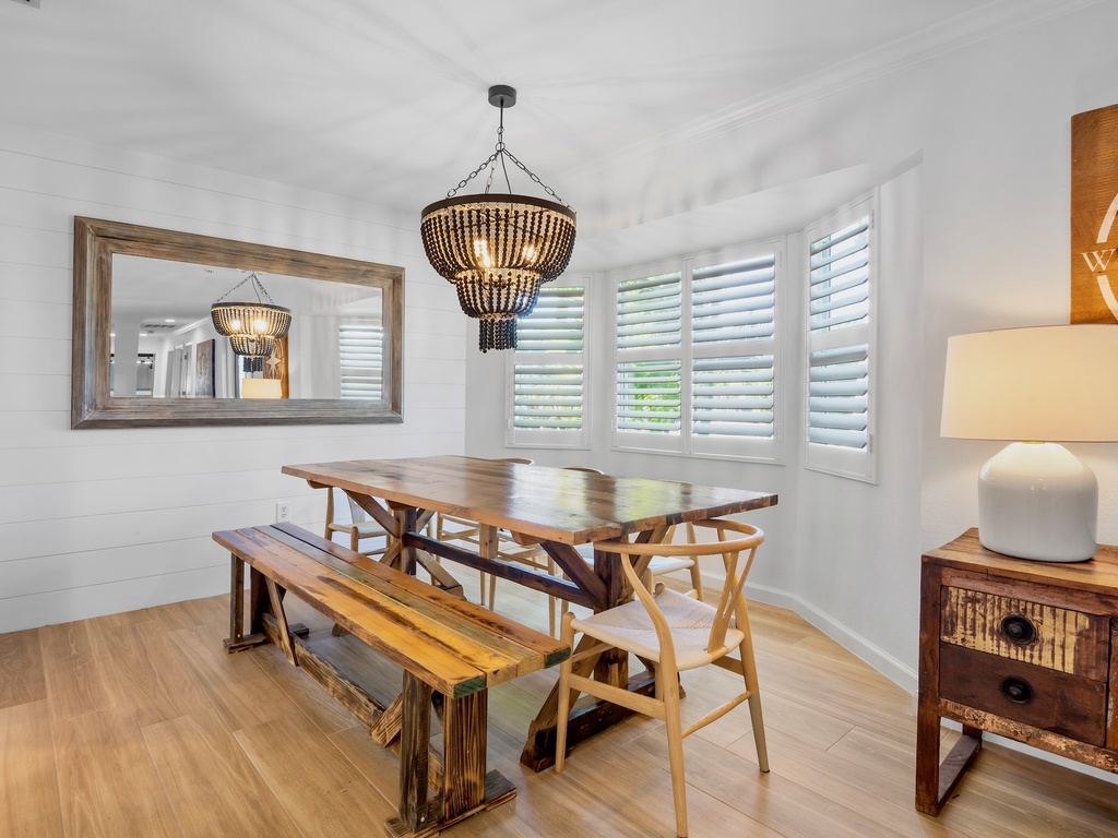Dining table for shared meals