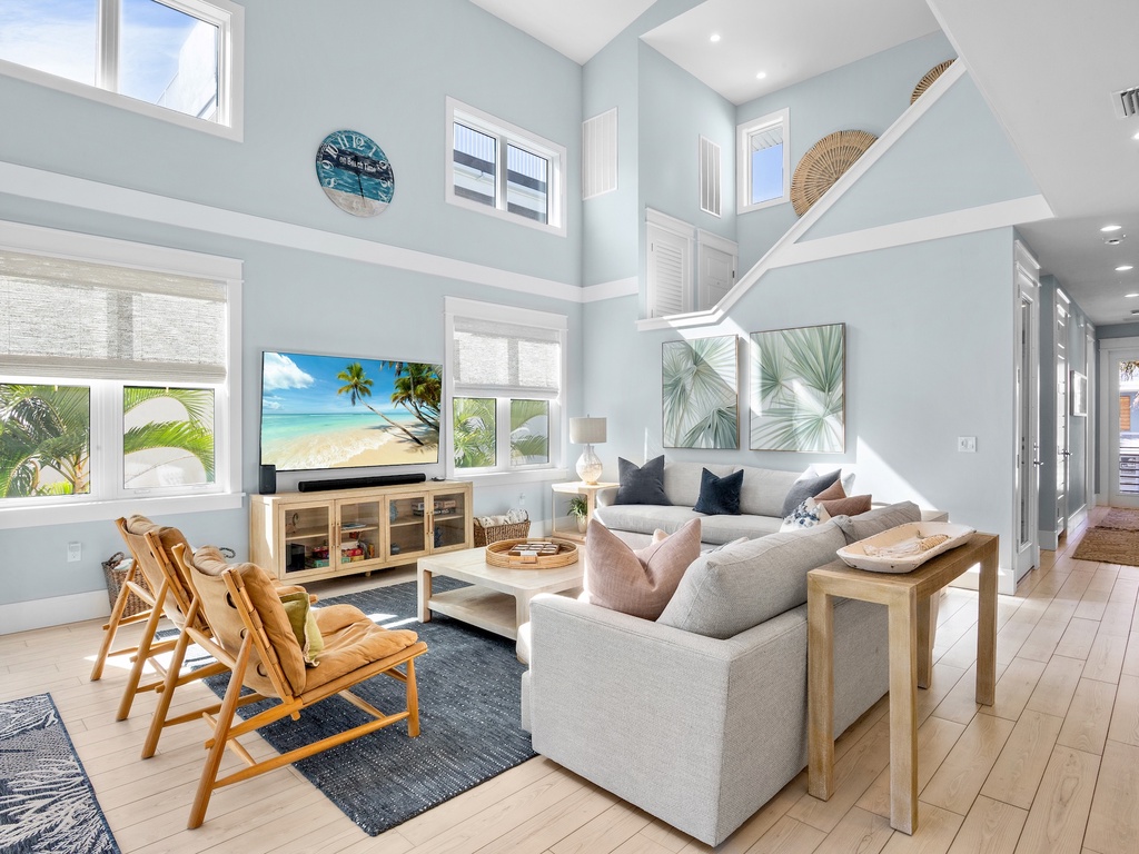 Plush seating in living area