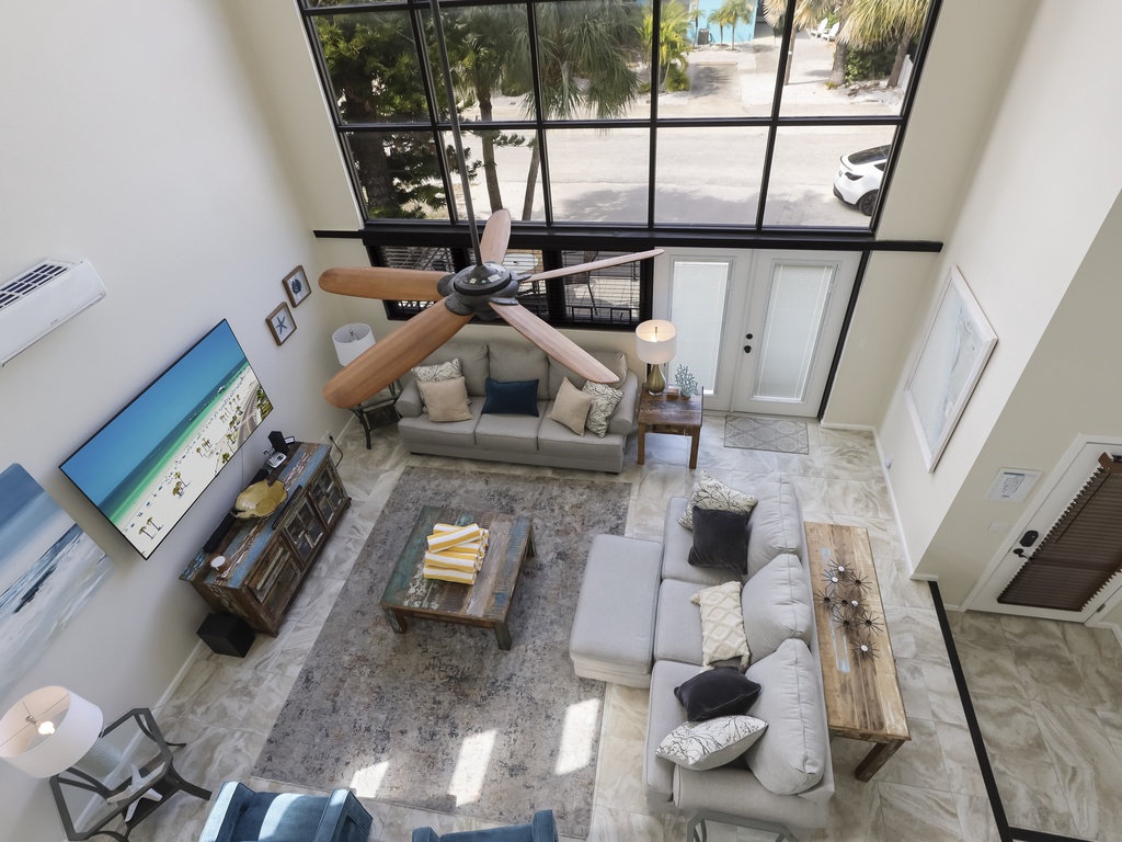 Top Floor View of Living Room