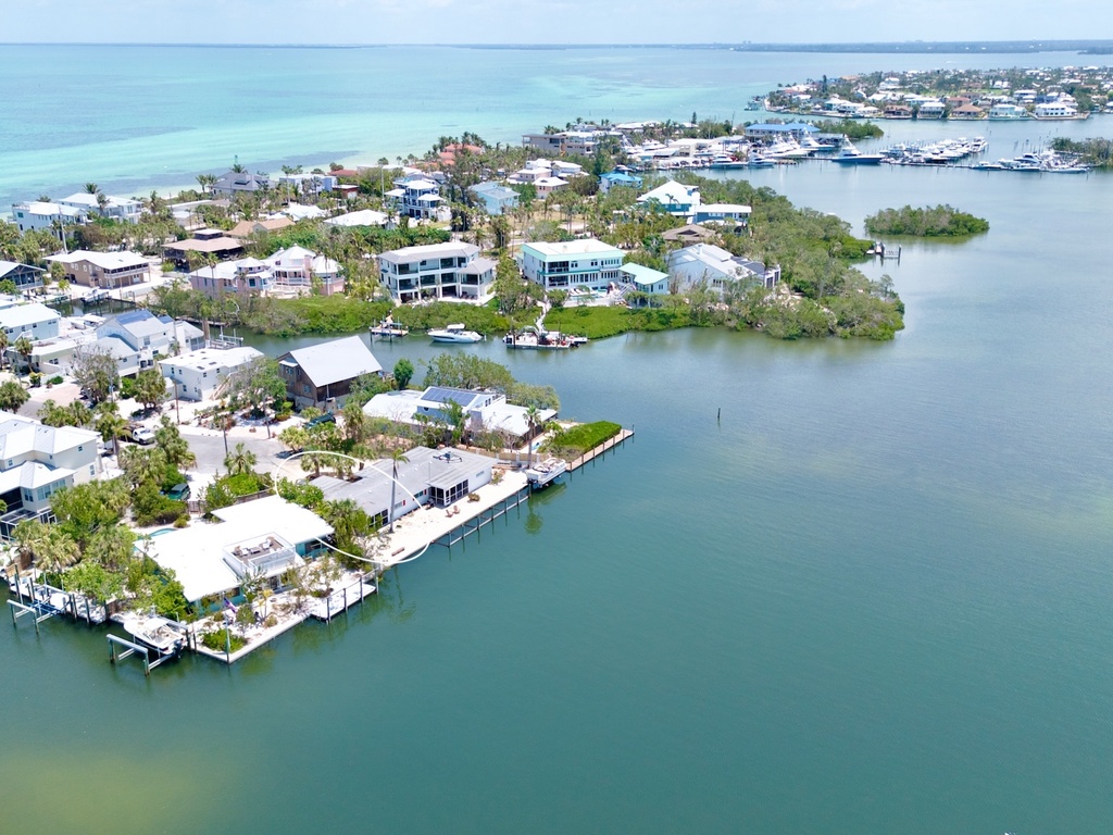 Aerial view of Bayfront House