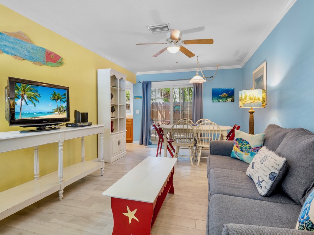 Open living room for family time