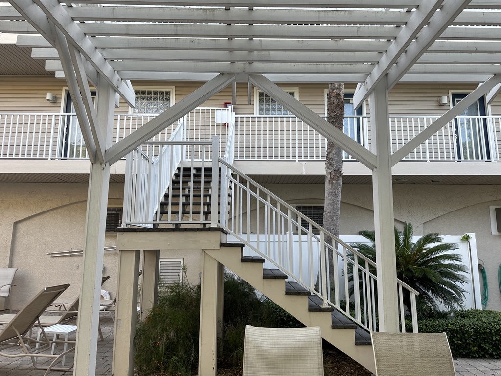 Stairs to main entrance