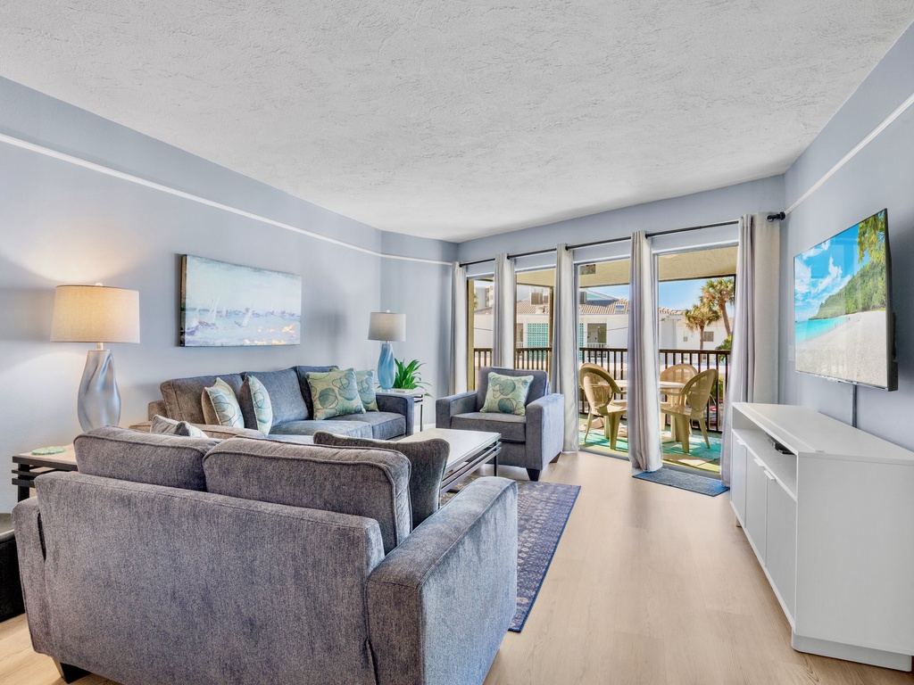 Cozy living room with plush seating