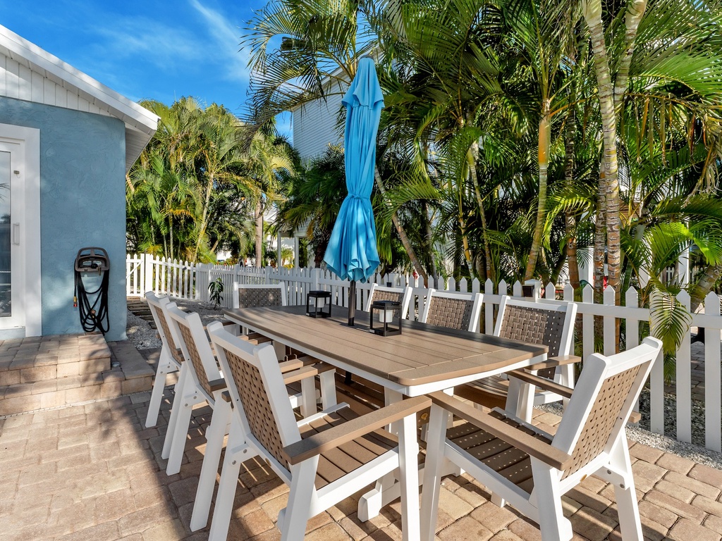 Outdoor dining table