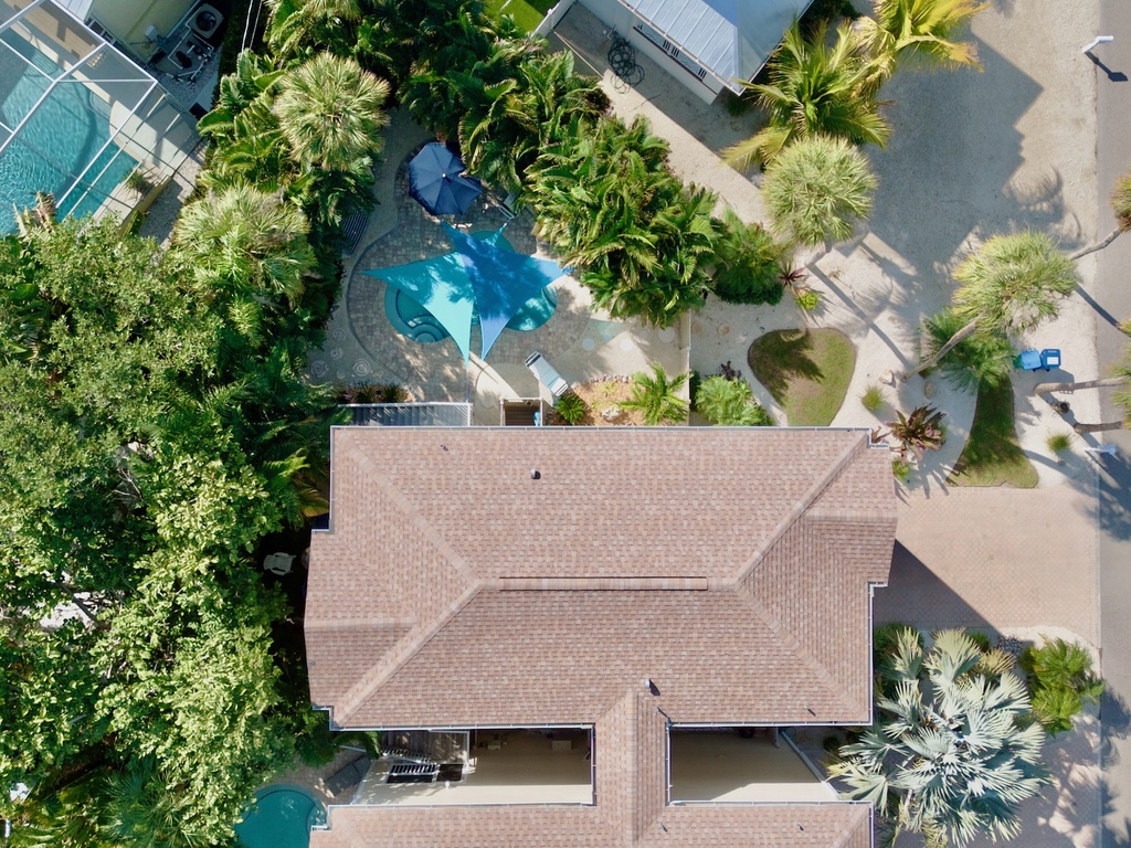 Aerial view of the property
