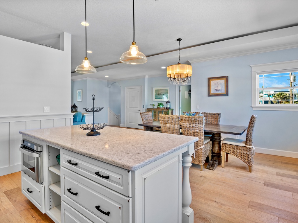 Bright kitchen with cooking essentials