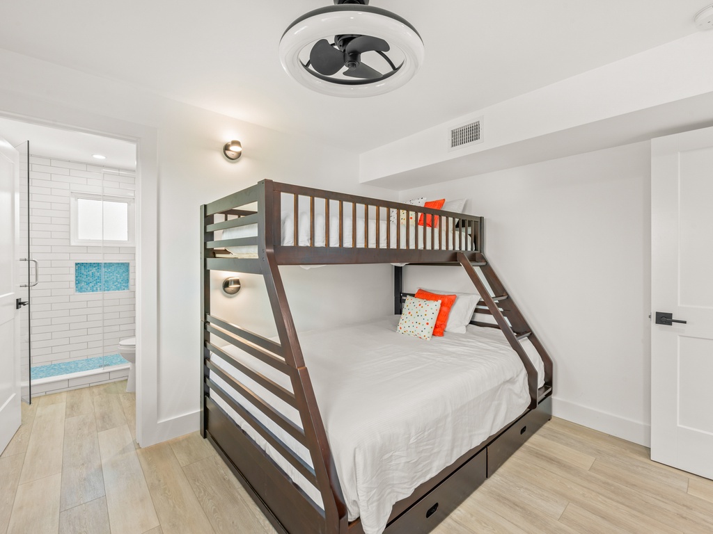 Third Bedroom, Twin over Queen bunk bed