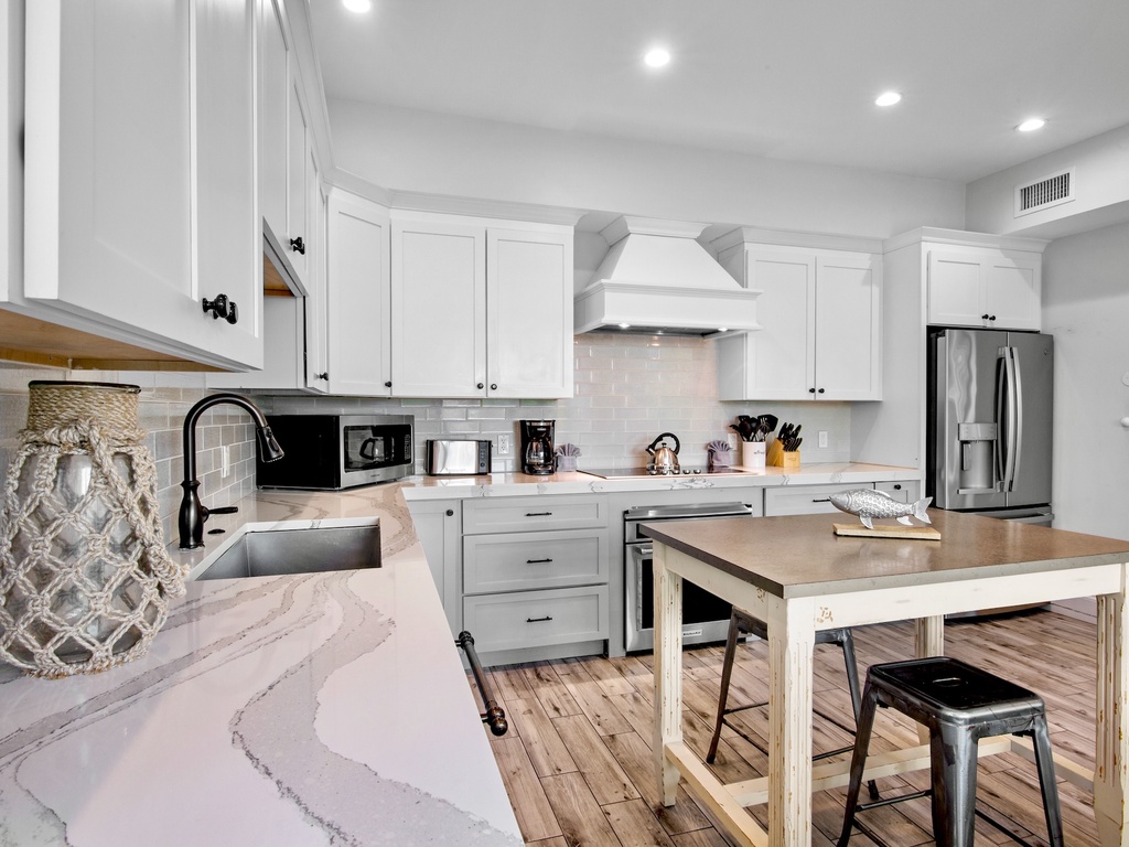 Modern kitchen with all appliances