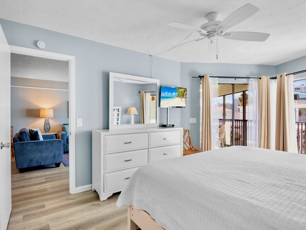 Primary Bedroom, King with TV