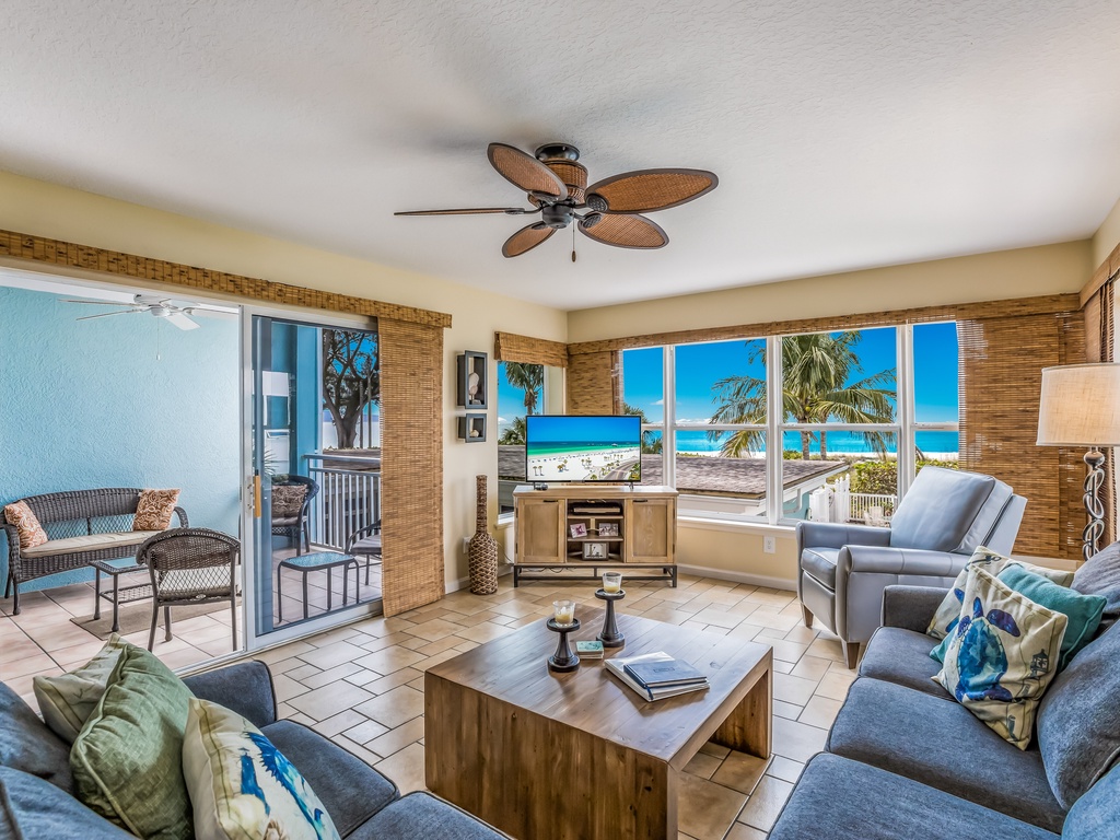 Open Living Area and Smart TV