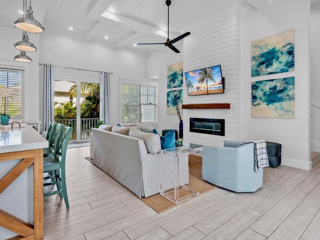 Living Area with Balcony Access