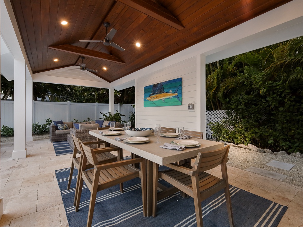 Poolside Dining Area