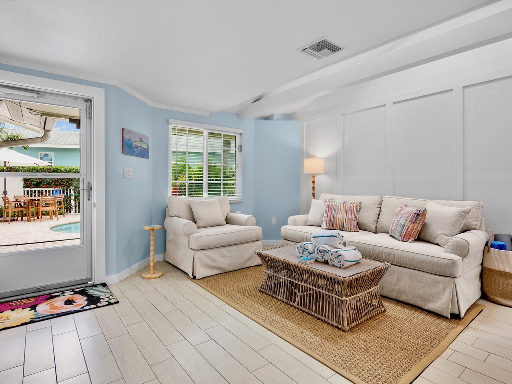 Comfortable Living Area with TV