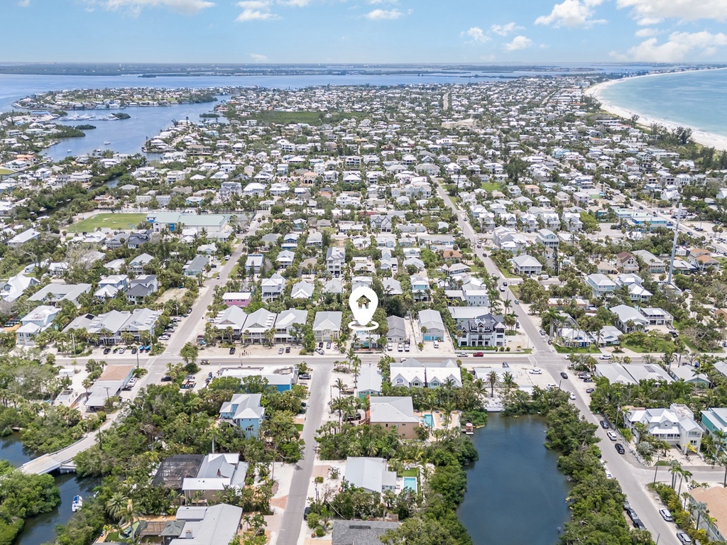 Stunning aerial view of the property