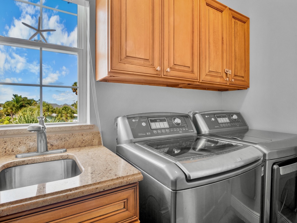 Laundry area with washer and dryer