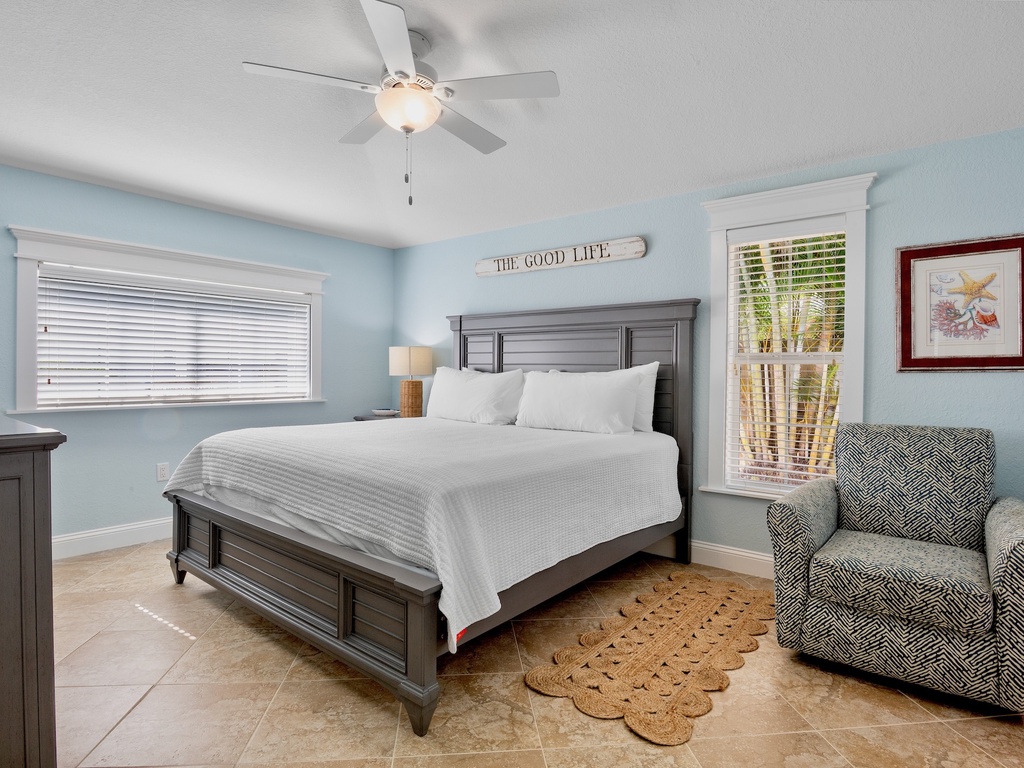 Primary Bedroom, King bed