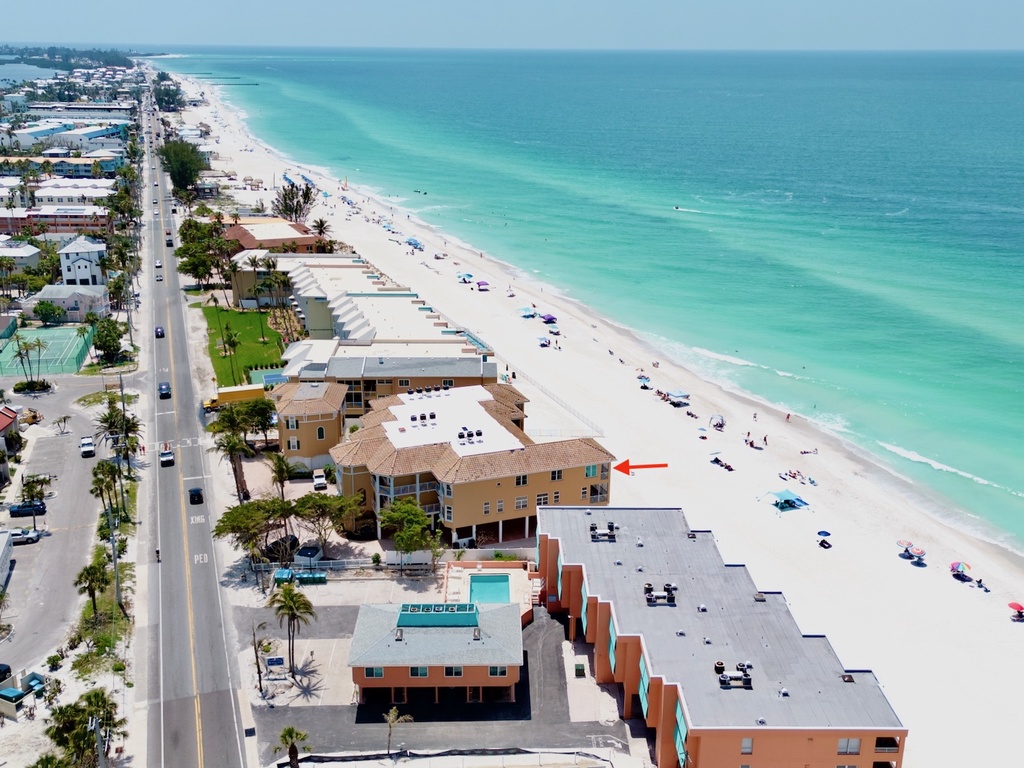 Directly Facing the Sandy Shore