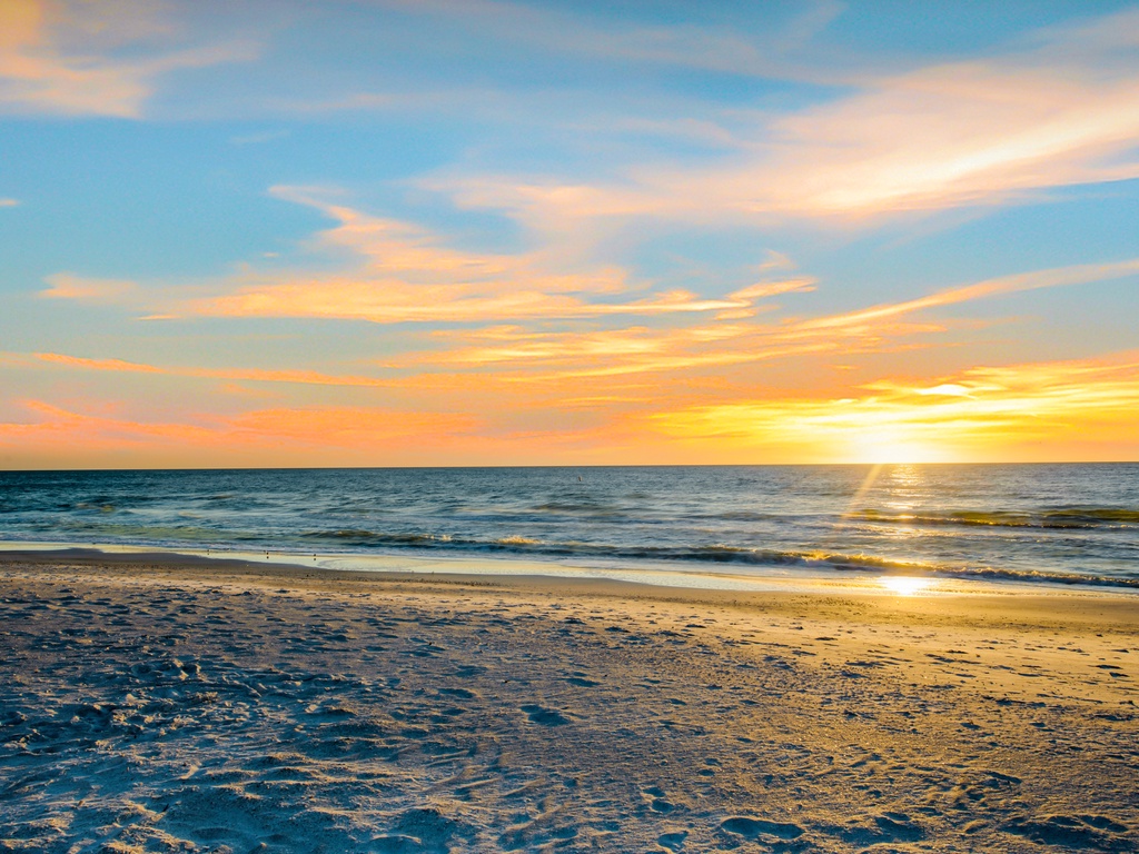 Sunset From Gulf Beaches - Bradenton Beach